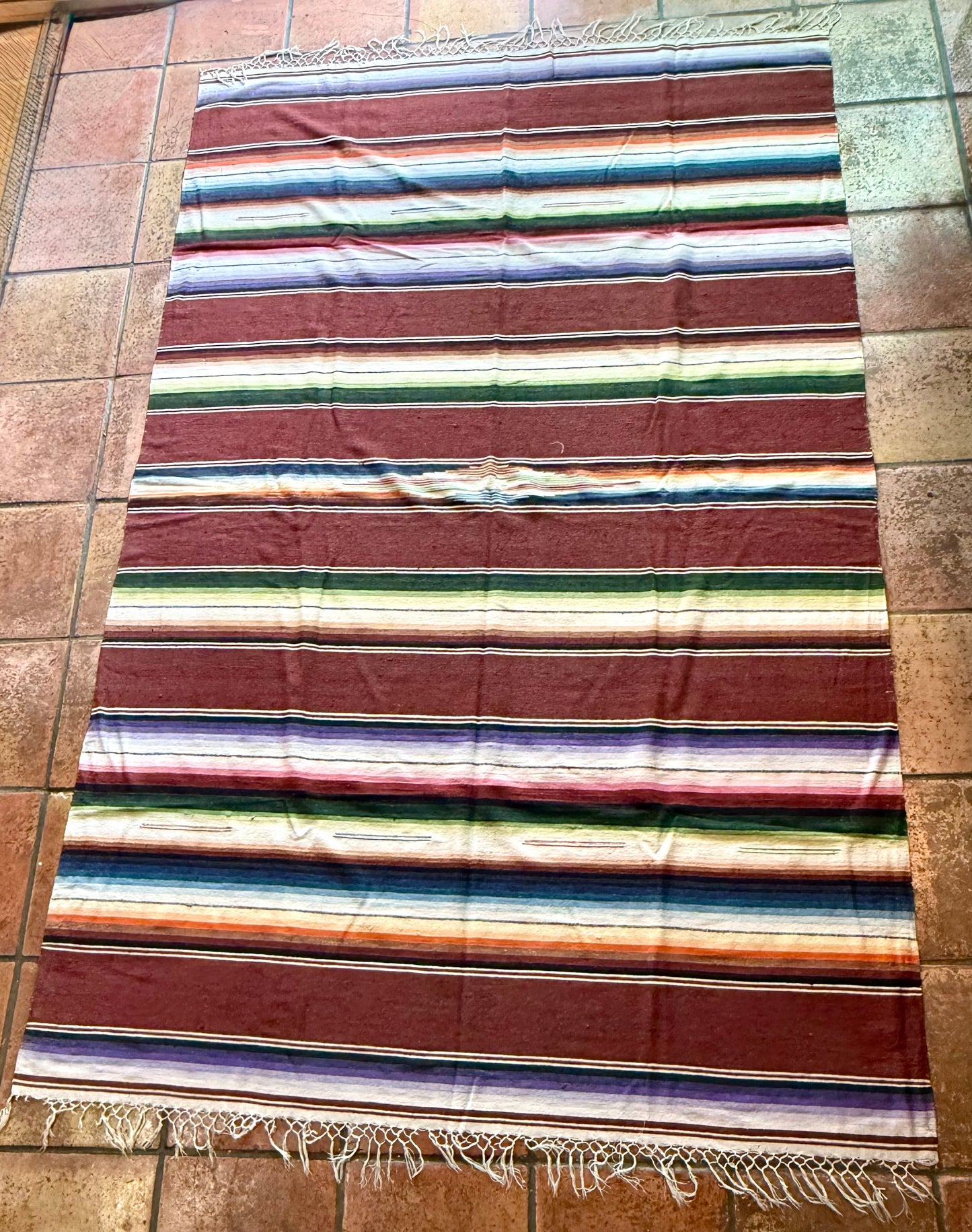 Rust Mexican Serape