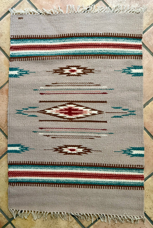 Vintage Tan Chimayo Weaving