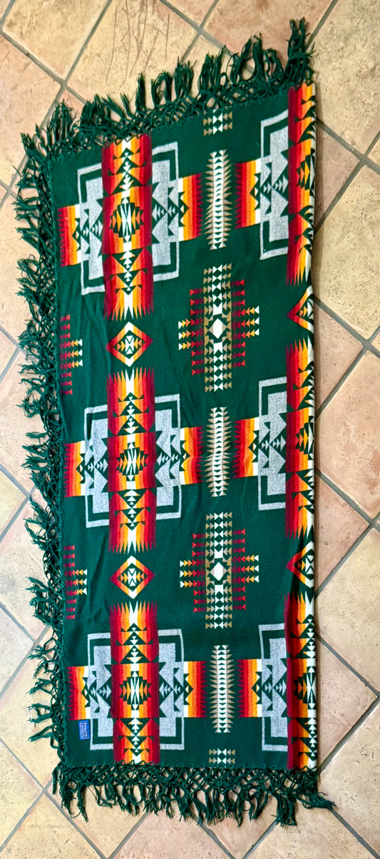 Vintage Green Pendleton Blanket