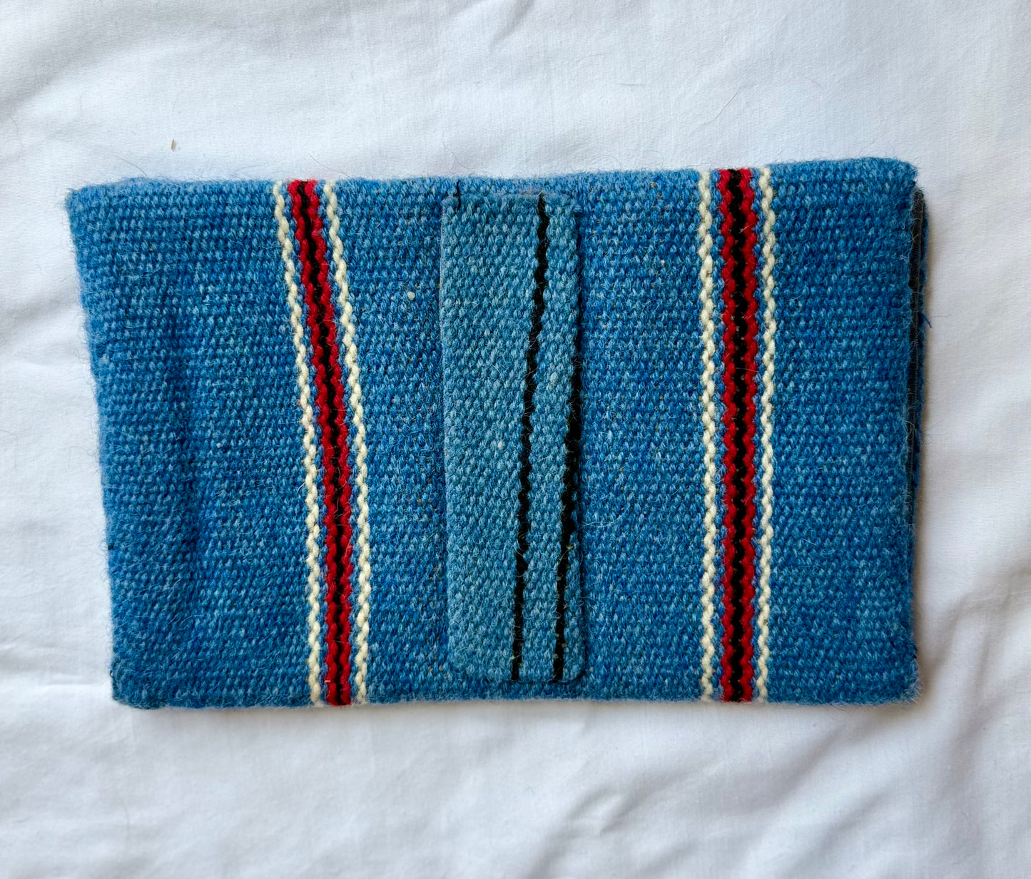 Vintage Blue Chimayo Clutch