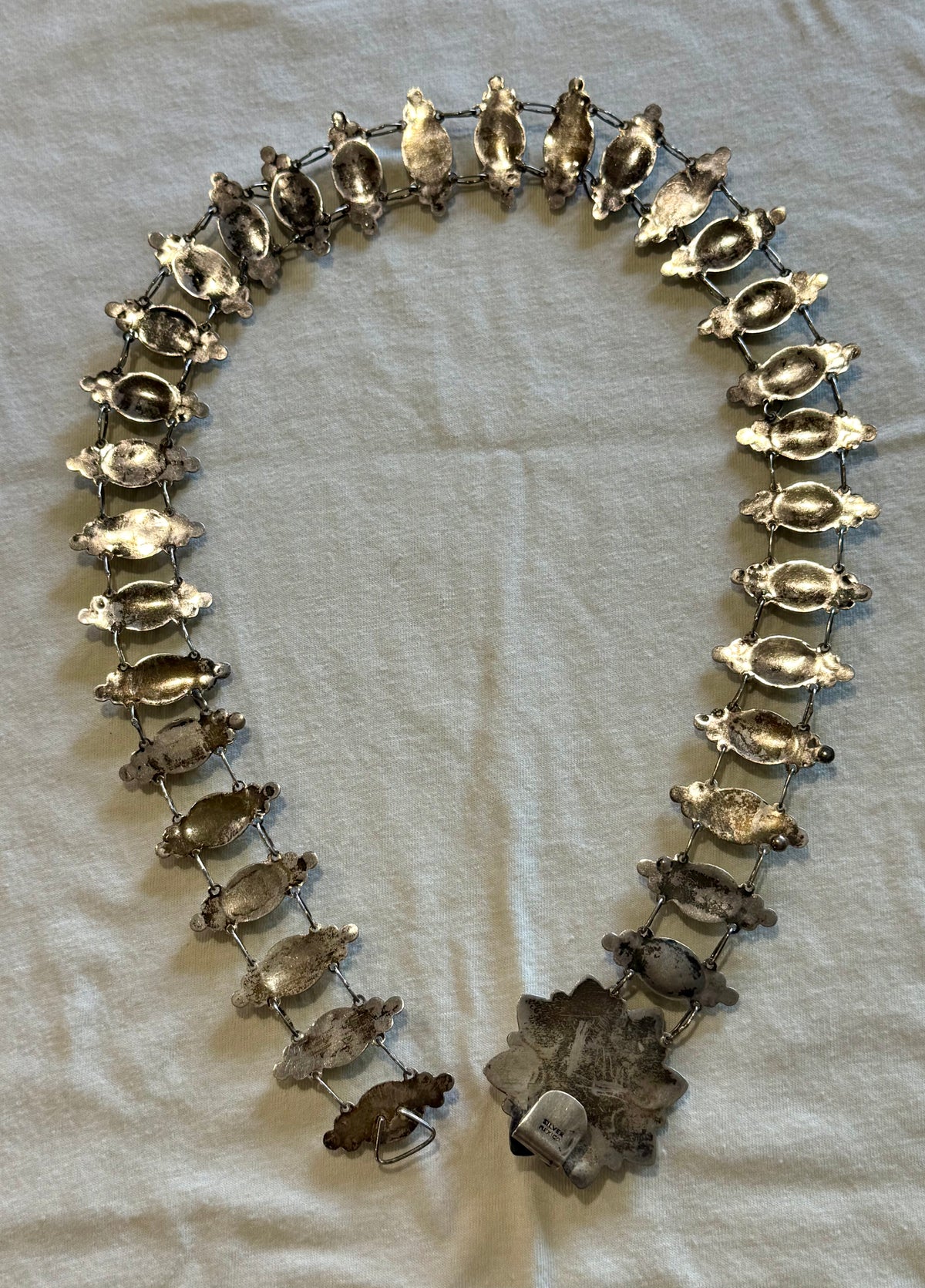 Mexican Sterling Silver Concho Belt