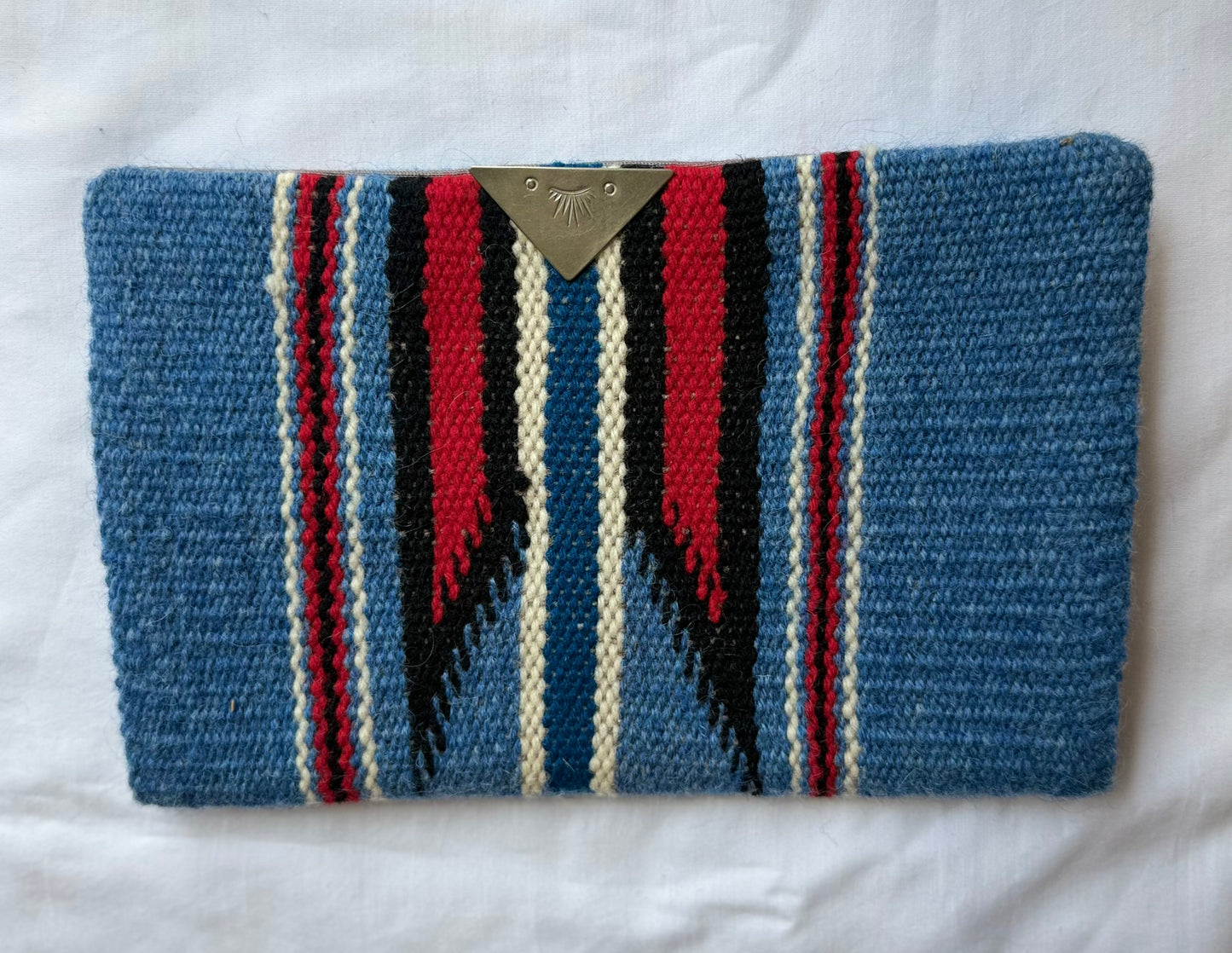 Vintage Blue Chimayo Clutch