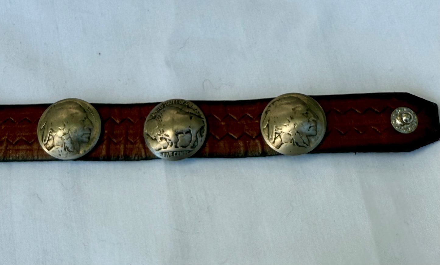 Leather and Coin Bracelet