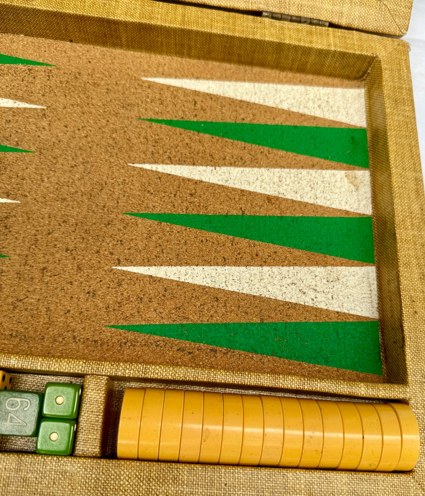 Backgammon with Bakelite Chips