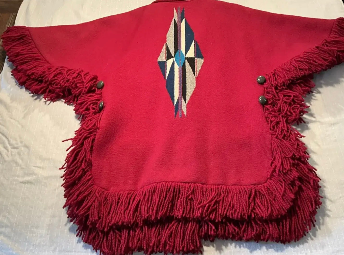 Chimayo Vintage Wool Gilbert Ortega Poncho
