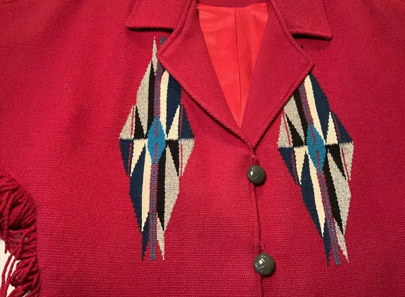 Chimayo Vintage Wool Gilbert Ortega Poncho