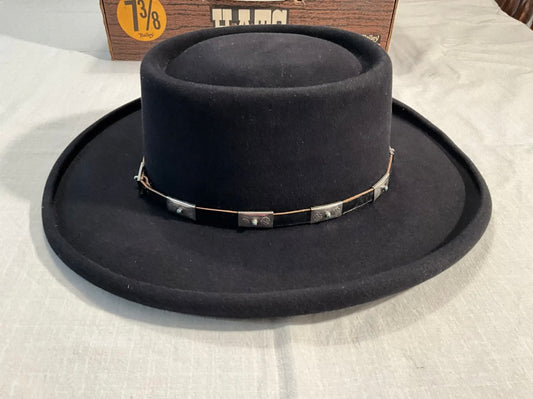 Vintage Bailey 6X Beaver Hat with Sterling and Turquoise Hat Band